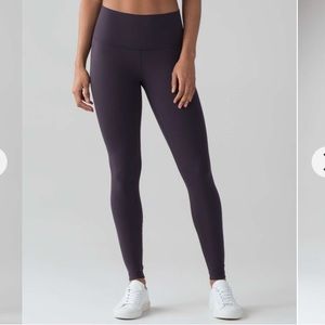 Black Lululemon Wunder Under High Rise Tight